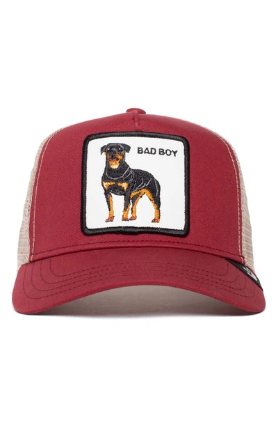 Shop Goorin Bros The Baddest Boy Trucker Hat In Red