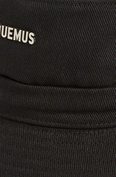 Jacquemus Le Bob Gadjo Drawstring Bucket Hat In Black 990