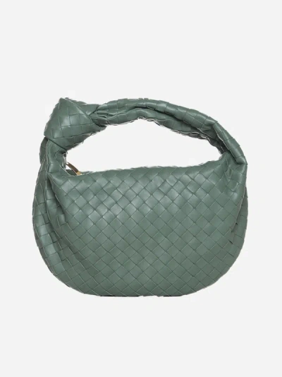 Shop Bottega Veneta Teen Jodie Intrecciato Nappa Leather Bag In Aloe