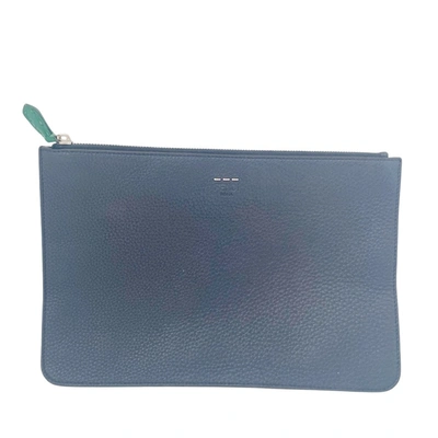 Shop Fendi Selleria Multicolour Leather Clutch Bag ()