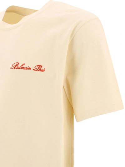 Shop Balmain Signature Western T Shirt