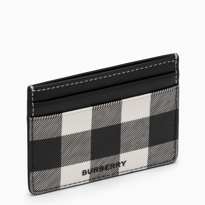 Shop Burberry Black Check Card Holder