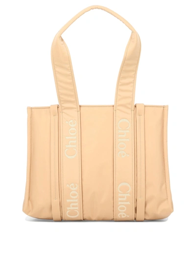 Shop Chloé Woody Medium Shoulder Bag