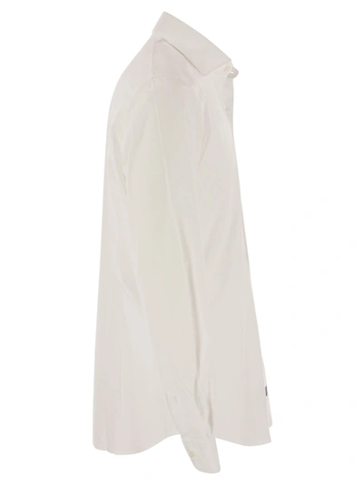 Fay Men Stretch French Collar Shirt