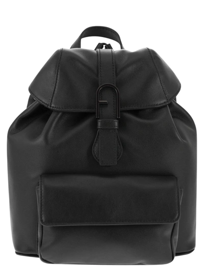 Shop Furla Flow Leather Backpack