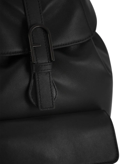 Shop Furla Flow Leather Backpack