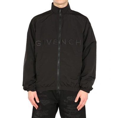 Shop Givenchy Logo Windbreaker Jacket
