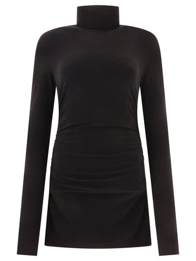 Shop Norma Kamali Turtleneck Pickleball Dress