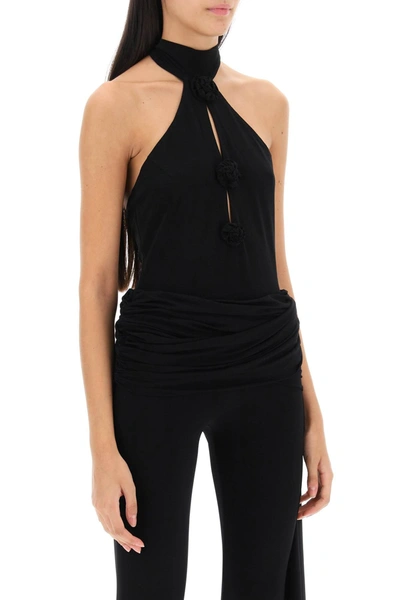 Shop Magda Butrym Grecian Halterneck Bodysuit