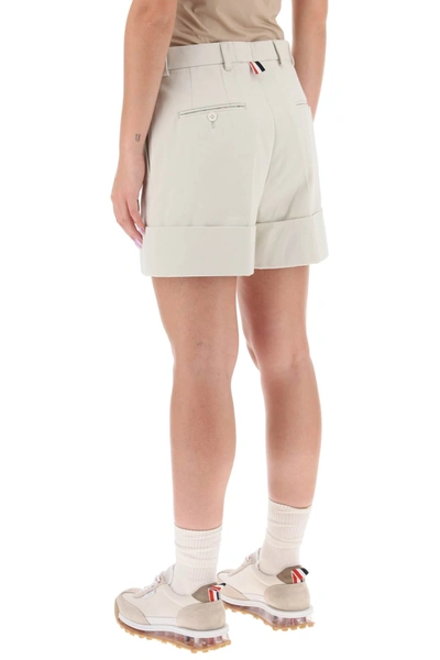 Shop Thom Browne Shorts In Cotton Gabardine