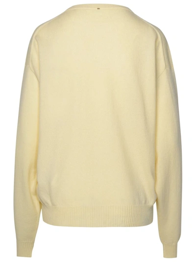 Shop Sportmax Ivory Wool Blend Sweater In Cream