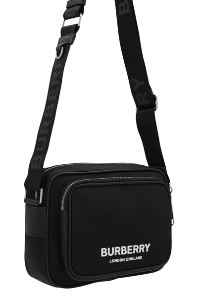Shop Burberry Men 'paddy' Crossbody Bag In Black