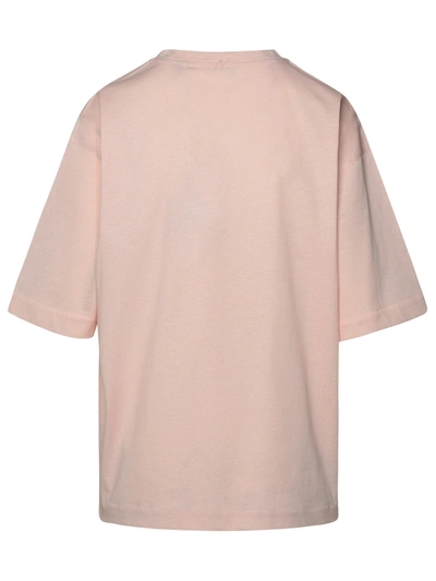 Shop Burberry Woman  Pink Cotton T-shirt