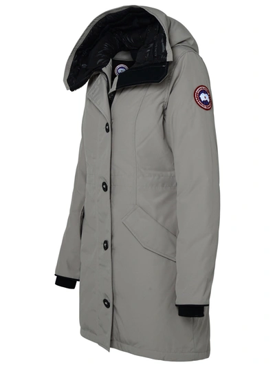 Shop Canada Goose Woman Rossclair Down Jacket In Beige Polyester In Cream