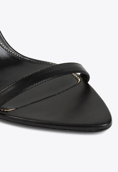 Shop Tom Ford 80 Padlock Leather Sandals In Black