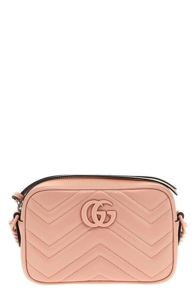 Shop Gucci Women 'gg Marmont' Shoulder Bag In Pink