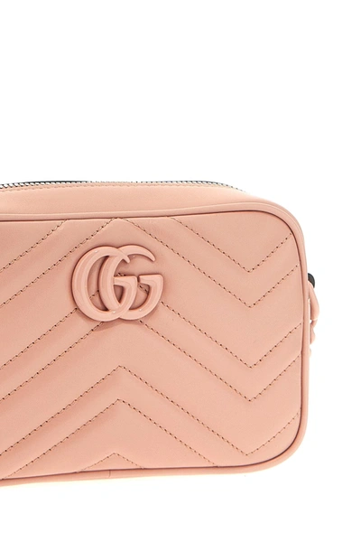 Shop Gucci Women 'gg Marmont' Shoulder Bag In Pink
