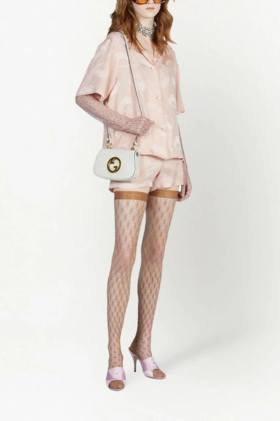 Shop Gucci Women ' Blondie' Mini Shoulder Bag In White