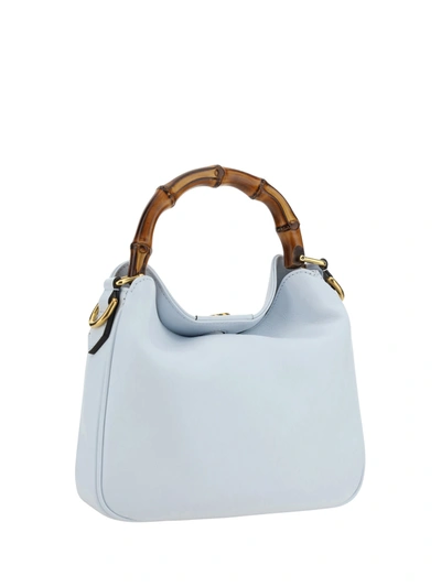 Shop Gucci Women Mini Diana Handbag In Blue