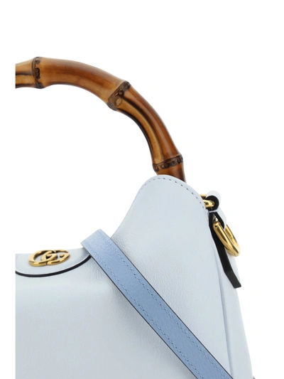 Shop Gucci Women Mini Diana Handbag In Blue