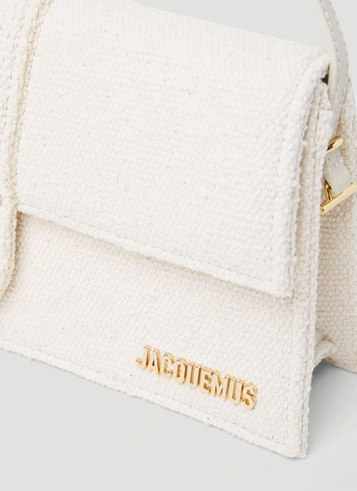Shop Jacquemus Women Le Bambino Long Shoulder Bag In White