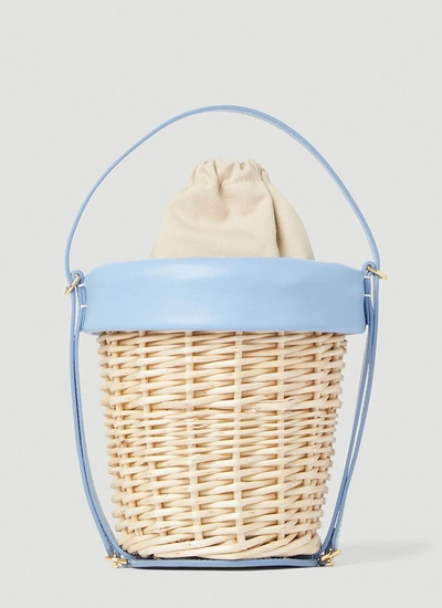 Shop Jacquemus Women Le Panier Seau Handbag In Blue
