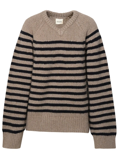 Shop Khaite Woman 'nalani' Brown Cashmere Sweater