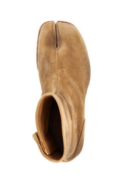 Shop Maison Margiela Men 'tabi' Ankle Boots In Brown