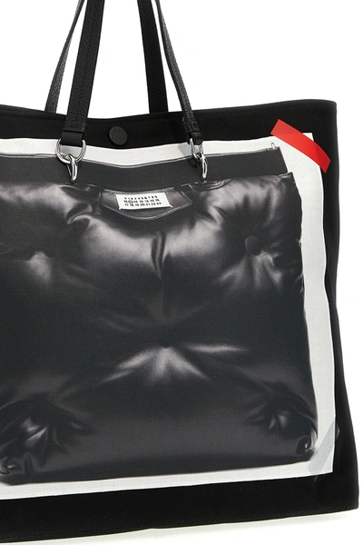 Shop Maison Margiela Men 'trompe L'oeil 5ac Classique Medium' Handbag In Black