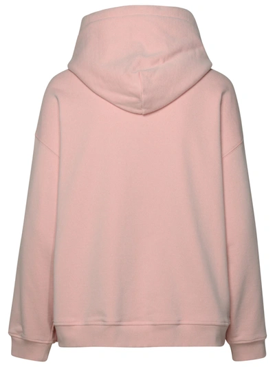 Shop Versace Pink Cotton Sweatshirt Woman