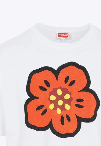 Shop Kenzo Boke Flower Print T-shirt In Blanc