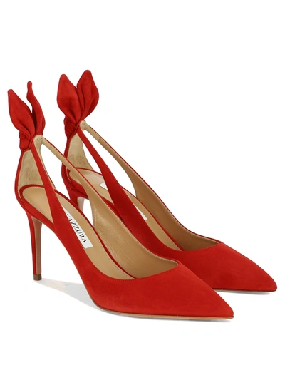 Shop Aquazzura Bow Tie 85 Pumps