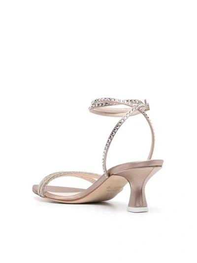 3juin Crystal-embellished Low-heel Sandals In Pink & Purple