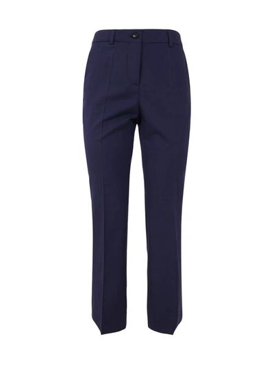 Shop Alberto Biani Flared Stretch Trouser Clothing In Blue