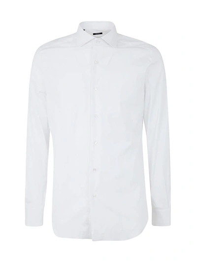 Shop Barba Cotton Stretch Shirt Clothing In White