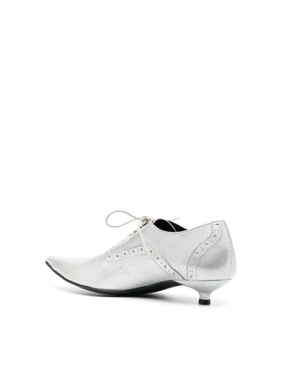 Shop Comme Des Garçons Ladies Acc Pumps Shoes In Grey