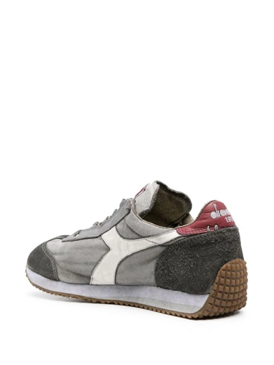 Shop Diadora Equipe H Dirty Stone Wash Evo Sneakers Shoes In Grey