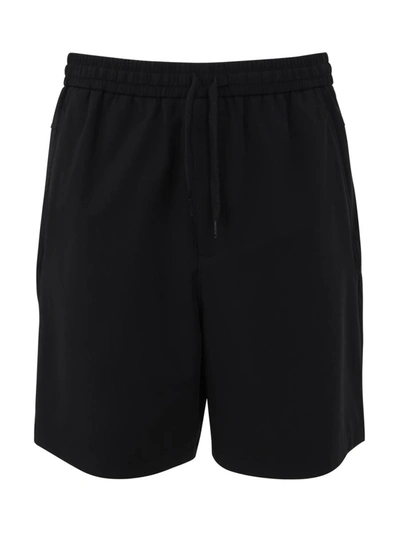 Shop Ea7 Emporio Armani Knitted Shorts Clothing In Black