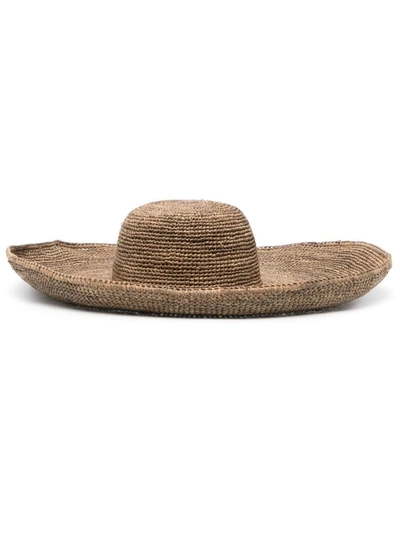 Shop Ibeliv Izy Voluminous Hat Accessories In Brown