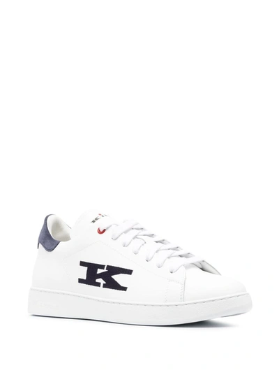 Shop Kiton Calfskin Shoes In White