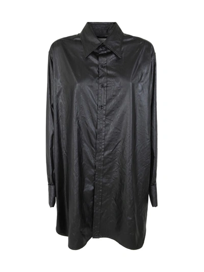 Shop Maison Margiela Long Sleeved Shirt Clothing In Black