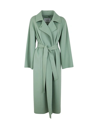 Shop Max Mara Hans Belted Coat Clothing In Green