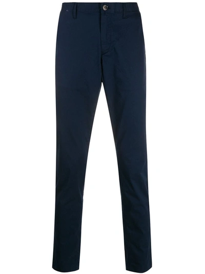 Shop Michael Kors Skinny Wash Plain Chino Trousers Clothing In Blue