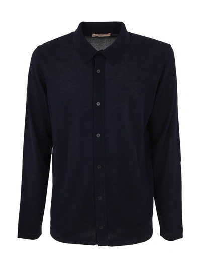 Shop Nuur Roberto Collina Long Sleeve Shirt Clothing In Blue