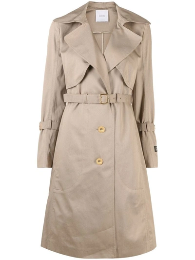 Shop Patou Signature Trenchcoat Clothing In Brown