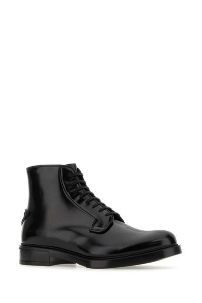 Shop Prada Boots In Black