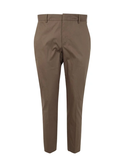 Shop Pt01 Man Reflective Trousers Clothing In Brown