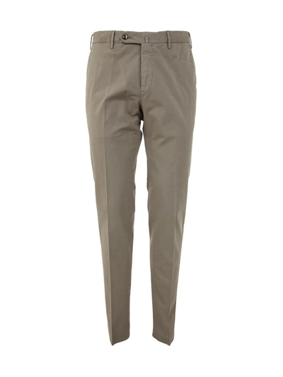 Shop Pt01 Man Cotton Gabardine Classic Trousers Clothing In Grey