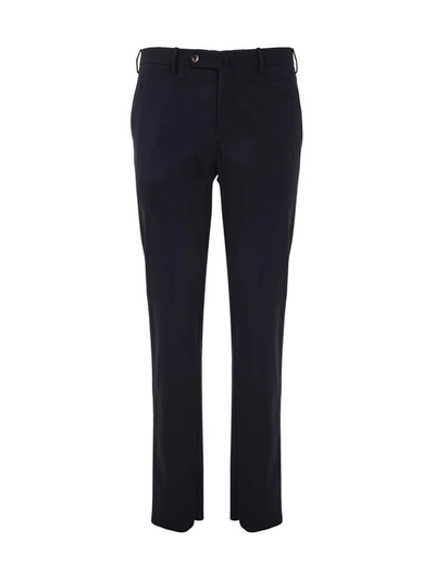 Shop Pt01 Man Slim Trousers Clothing In Blue