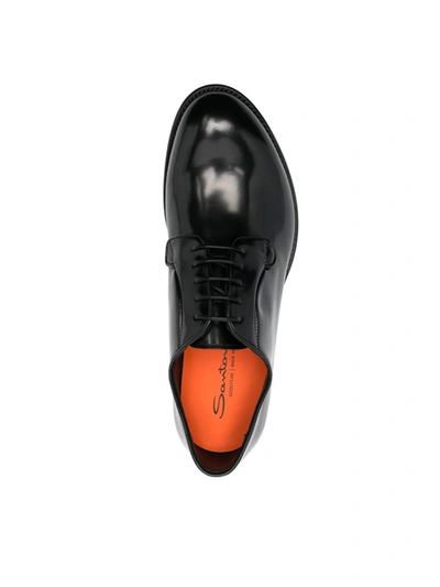Shop Santoni Guillem Lace-up Shoes In Black